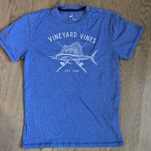 Vineyard Vines Marlin Graphic Tee in Blue